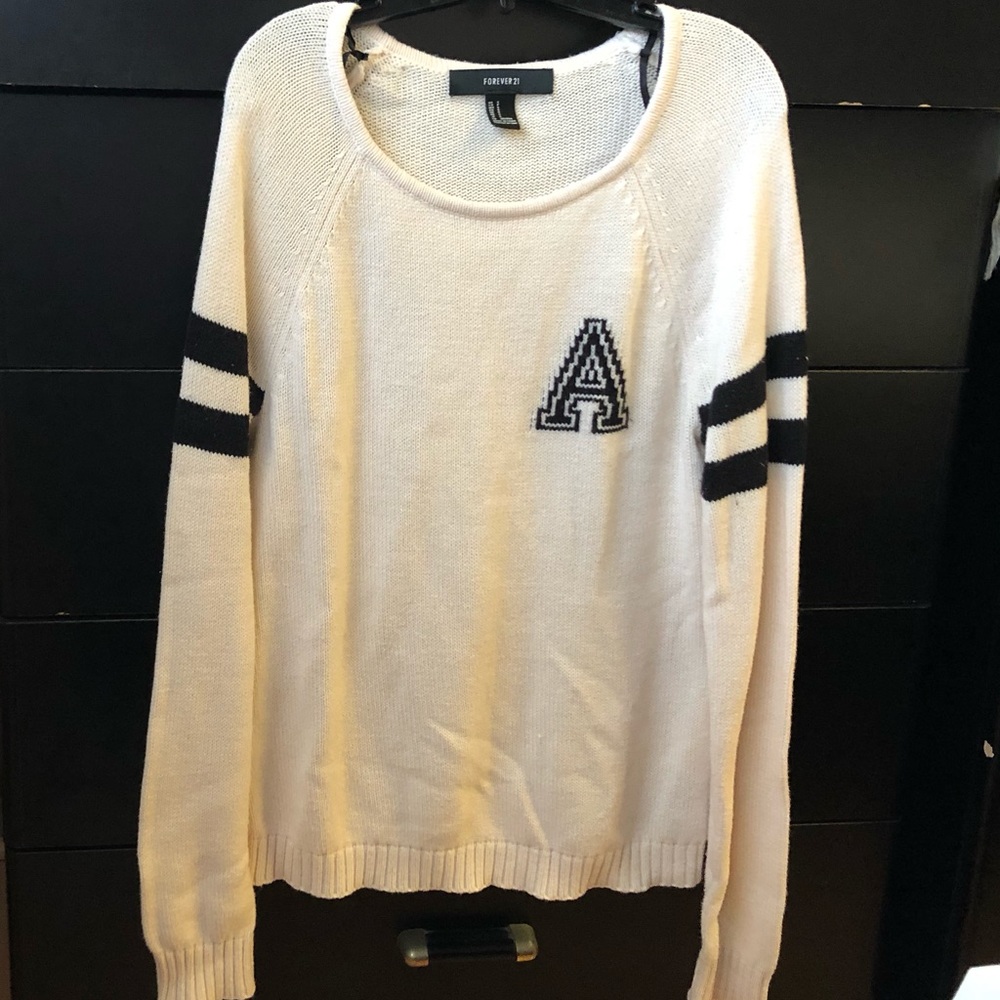 Knitted university sweater